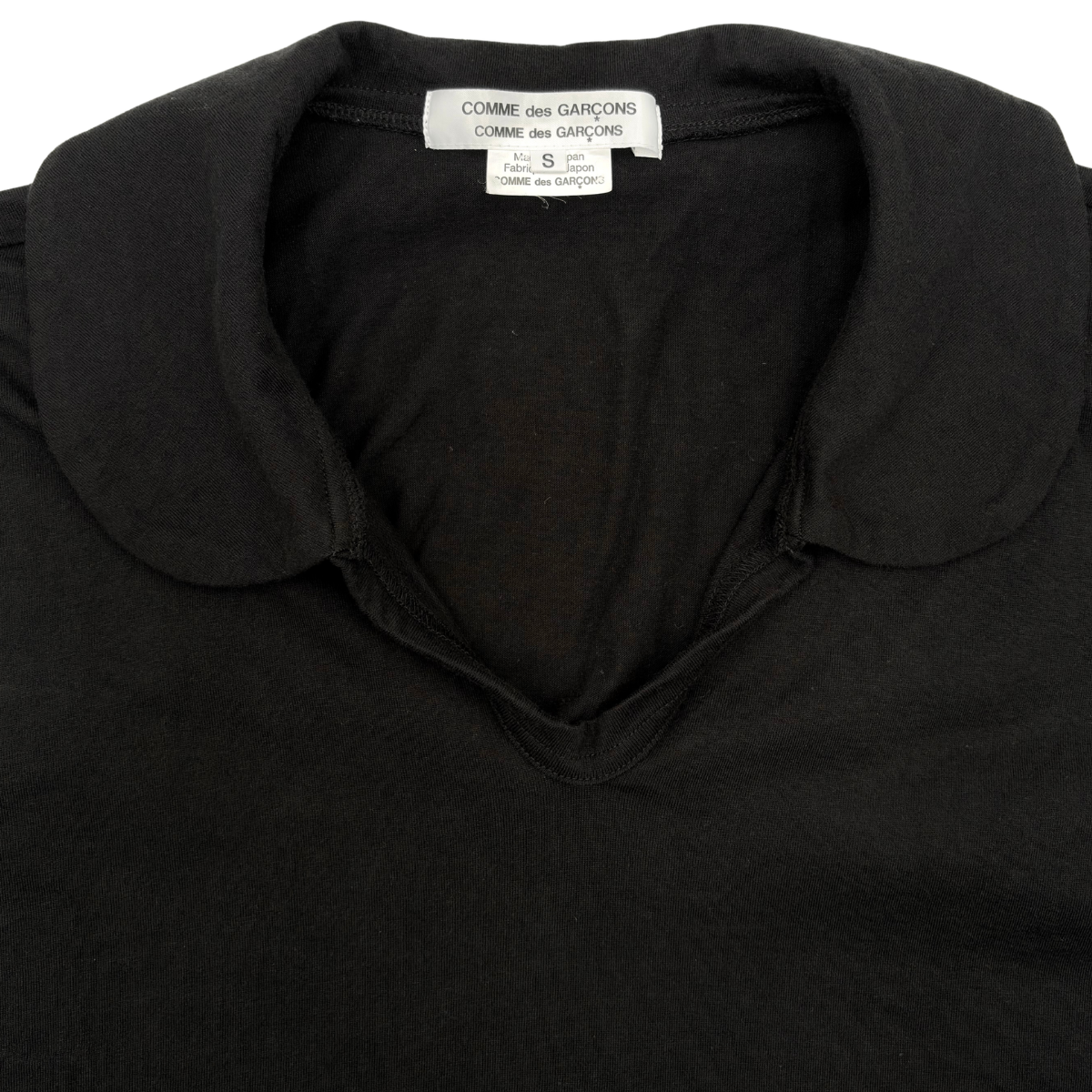 Playera Comme des Garçons Collar Negro