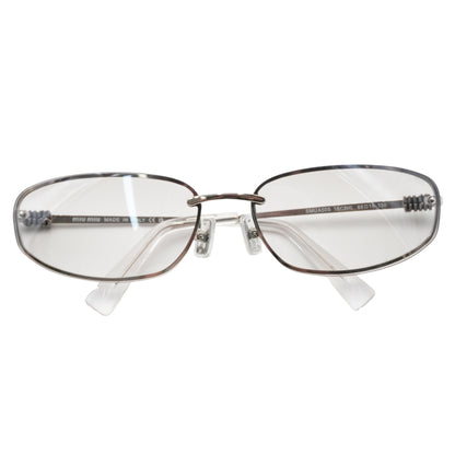 Lentes Opticos Miu Miu Nocturne Original plateado