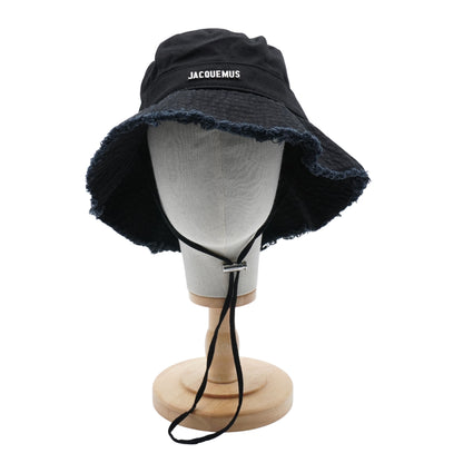 Bucket Hat Jacquemus Le bob Artichaut negro Distressed