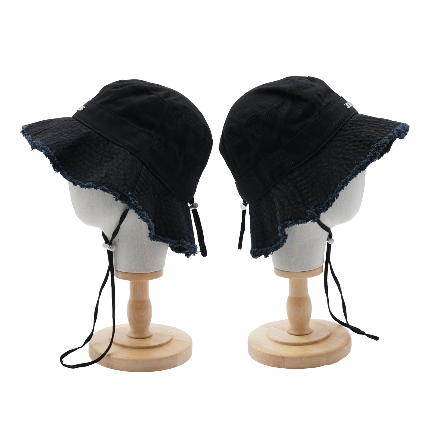 Bucket Hat Jacquemus Le bob Artichaut negro Distressed