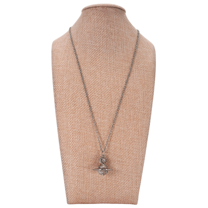 Collar Vivienne Westwood Saturn Plateado