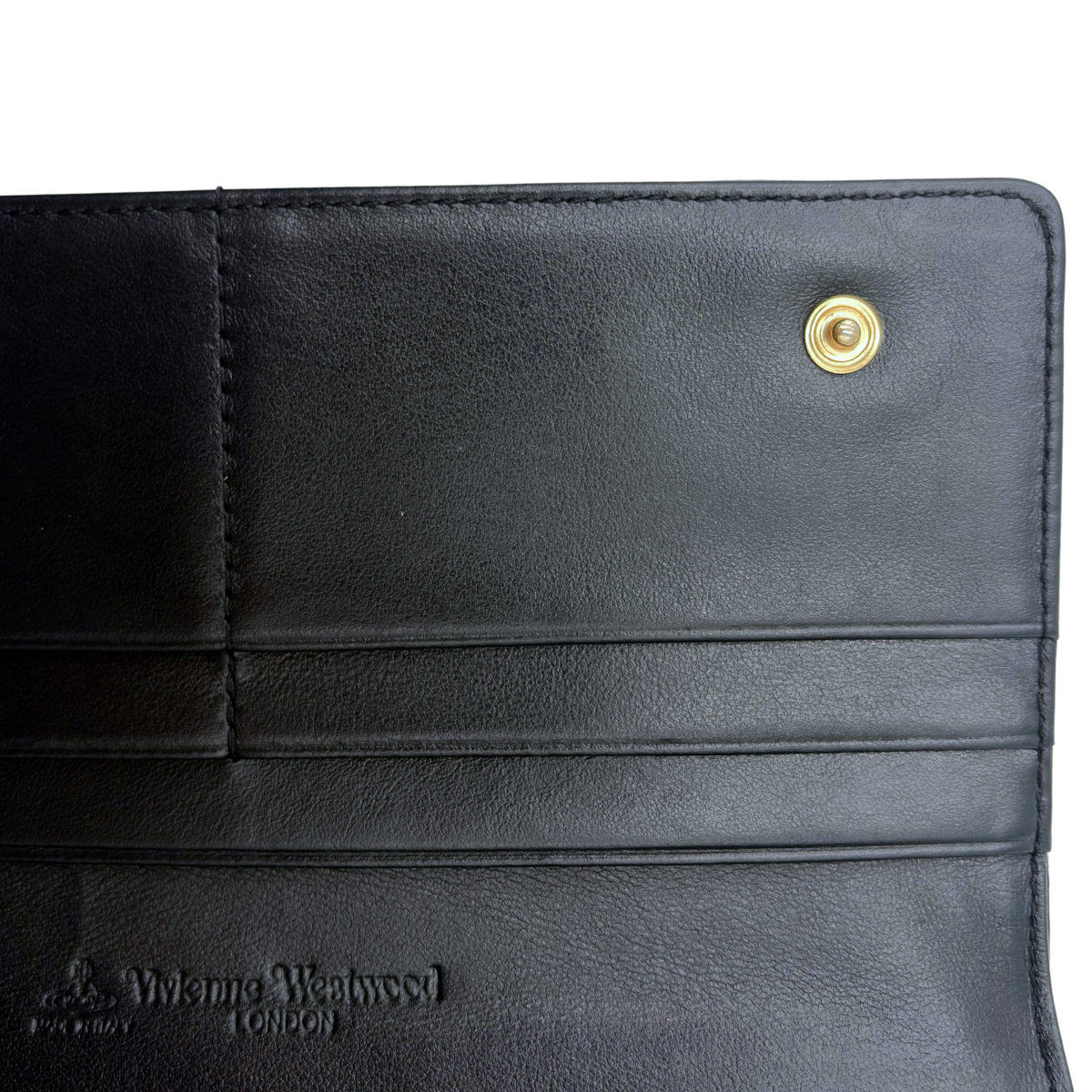 Cartera Vivienne Westwood Bone Negro