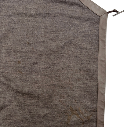 Chamarra Helmut Lang Wool Leather Trim Gris