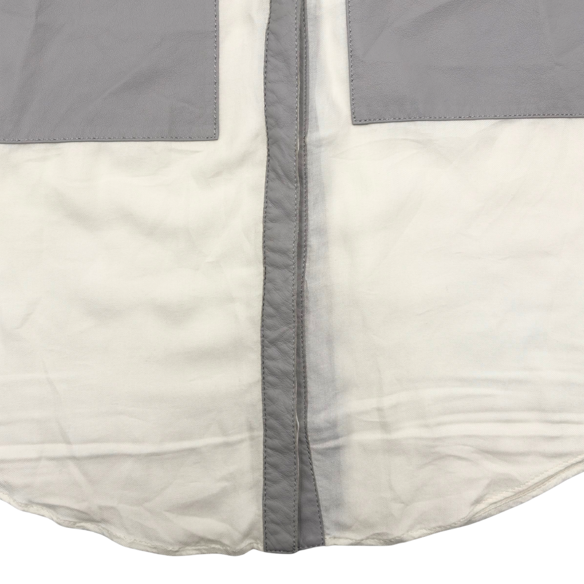 Camisa Helmut Lang Sheepskin Trimmed Shirt
