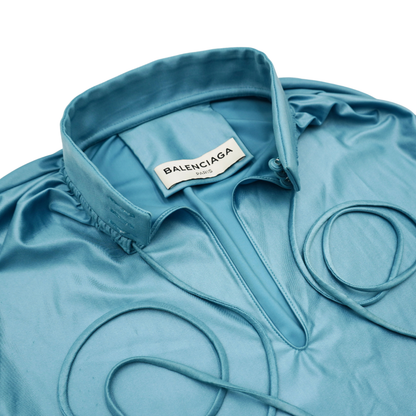 Blusa Balenciaga Satin Azul