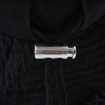 Bucket Hat Jacquemus Le bob Artichaut negro Distressed