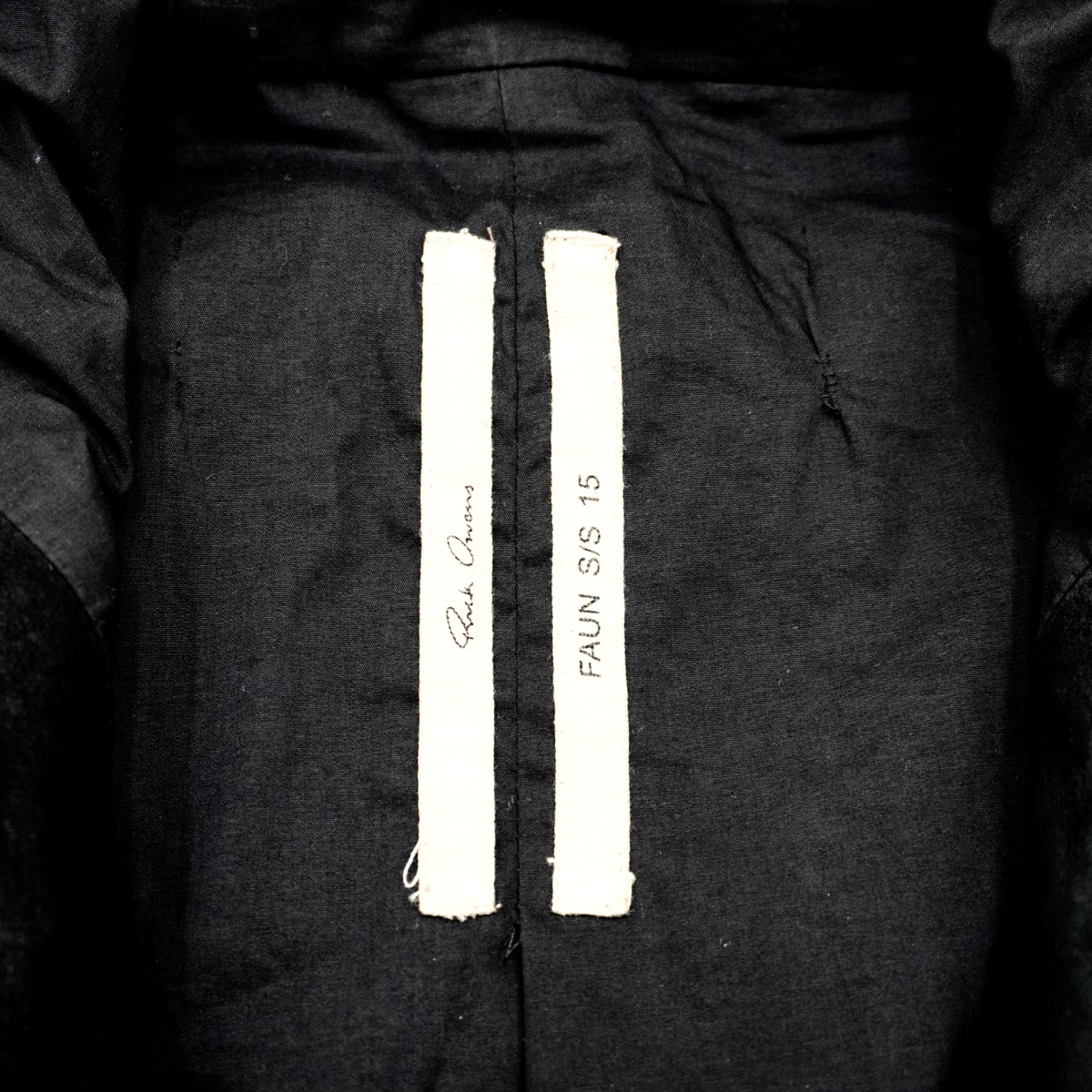 Chamarra Rick Owens Stooges Diagonal Zip Suede