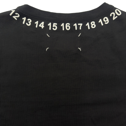 Playera MM6 Maison Margiela Numbers Negro
