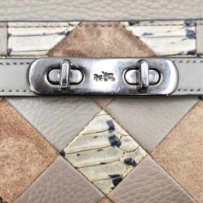 Bolsa Coach Swagger Patchwork Leather Satchel