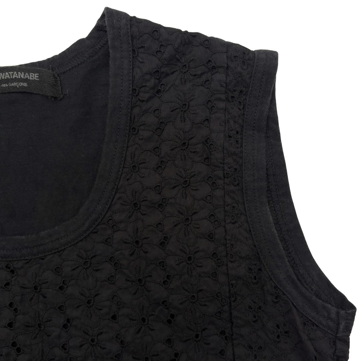 Blusa Junya Watanabe Crochet Negro