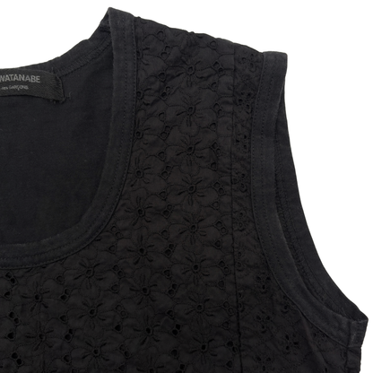 Blusa Junya Watanabe Crochet Negro