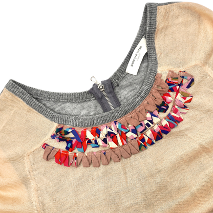 Vestido Dries Van Noten Knitted Patchwork