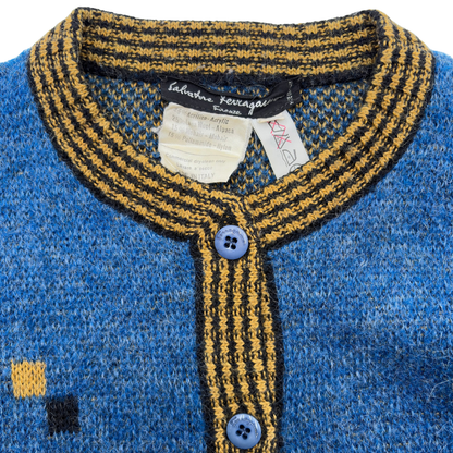 Cardigan Salvatore Ferragamo Azul