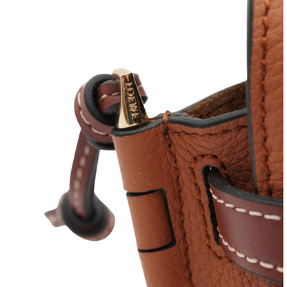 Loewe Caramel Brown Leather Mini Gate Crossbody Bag
