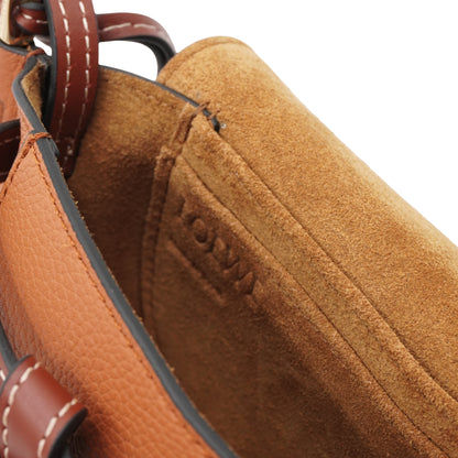 Loewe Caramel Brown Leather Mini Gate Crossbody Bag
