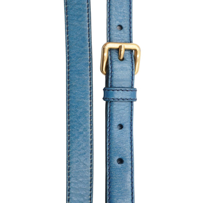 Bolsa Miu Miu Blue Glazed Leather