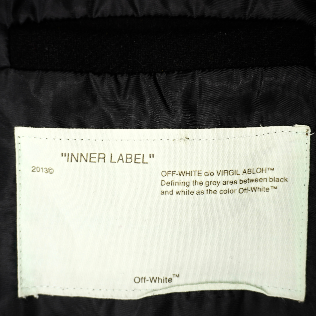 Chamarra Off-White Negro 2013