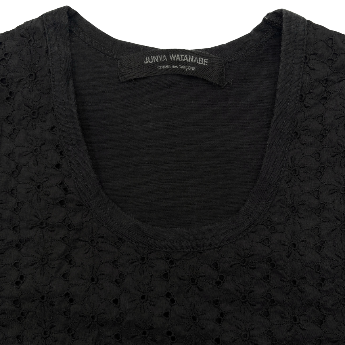 Blusa Junya Watanabe Crochet Negro