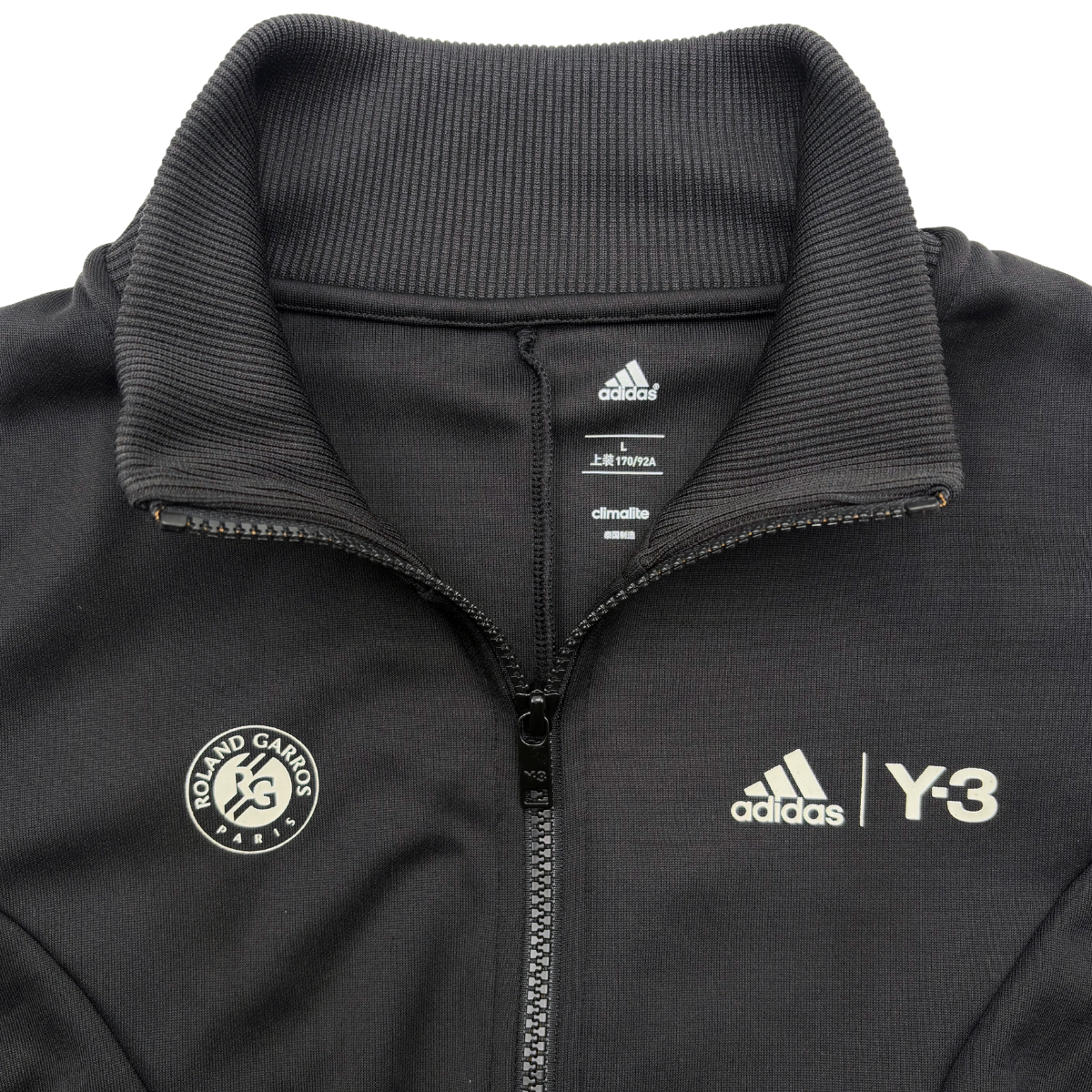 Chamarra Y-3 Roland Garros Negra (SUBIR SIN ADIDAS EN TITULO)