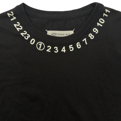 Playera MM6 Maison Margiela Numbers Negro