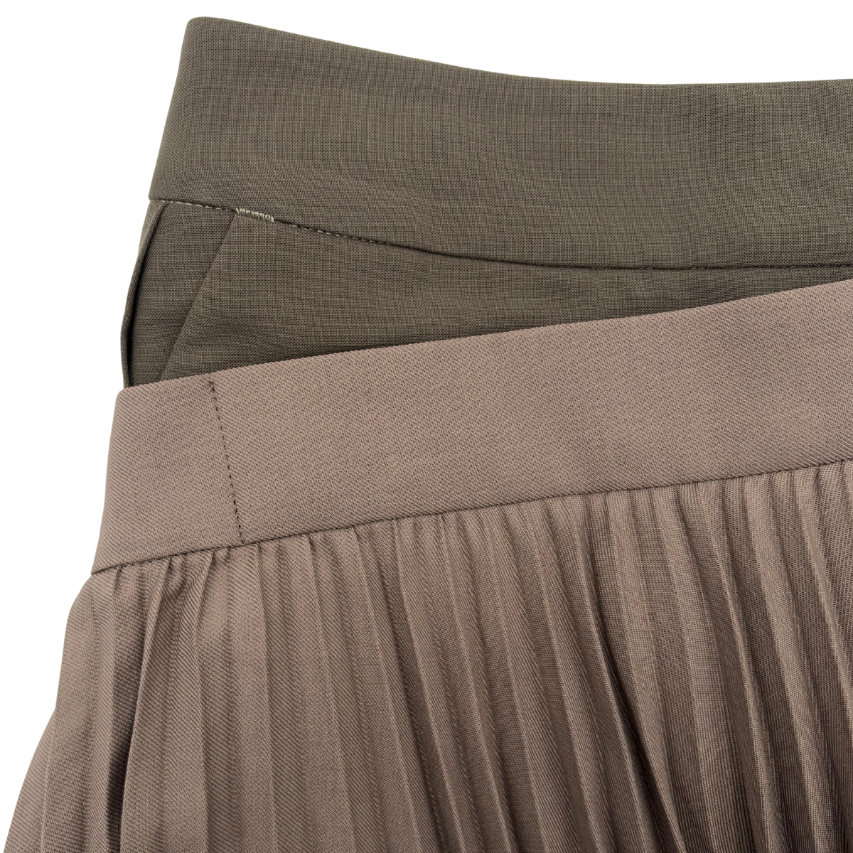 Falda Mihara Yasuhiro MMY Pleated Gris