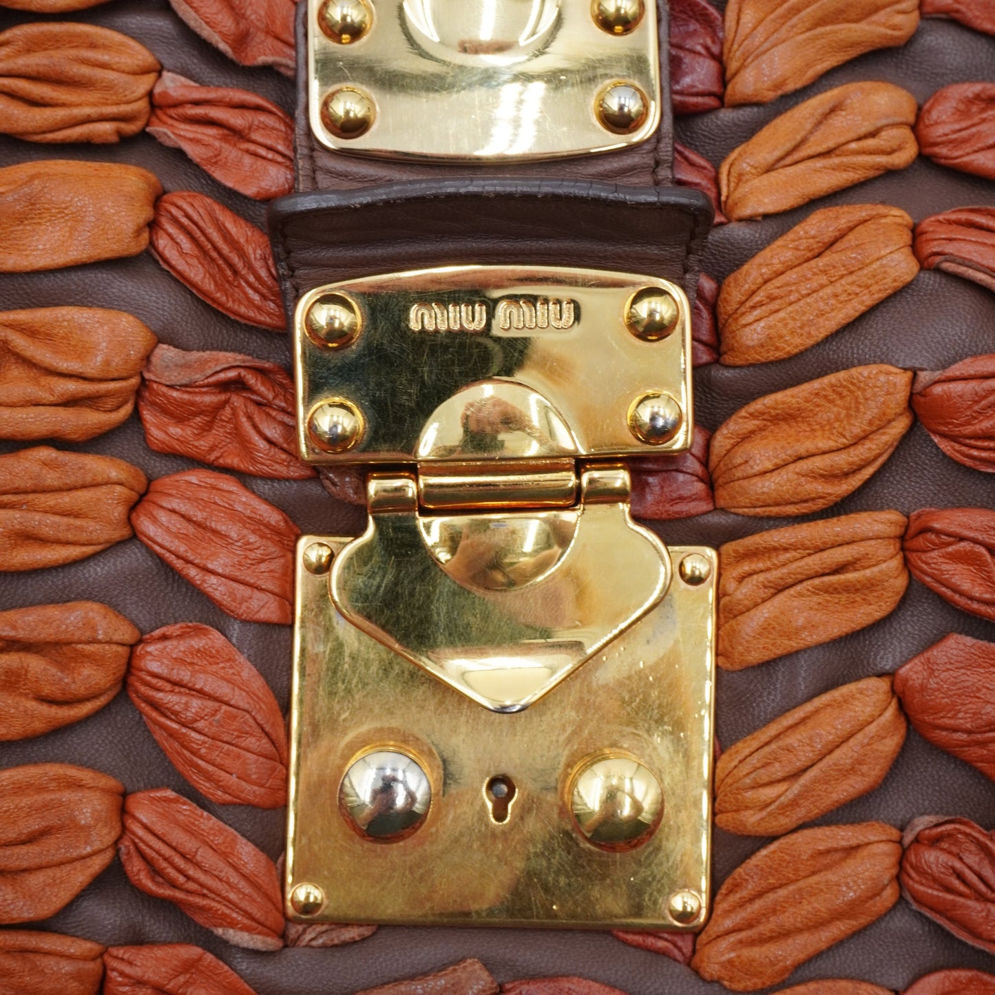 Bolsa Miu Miu woven shoulder bag