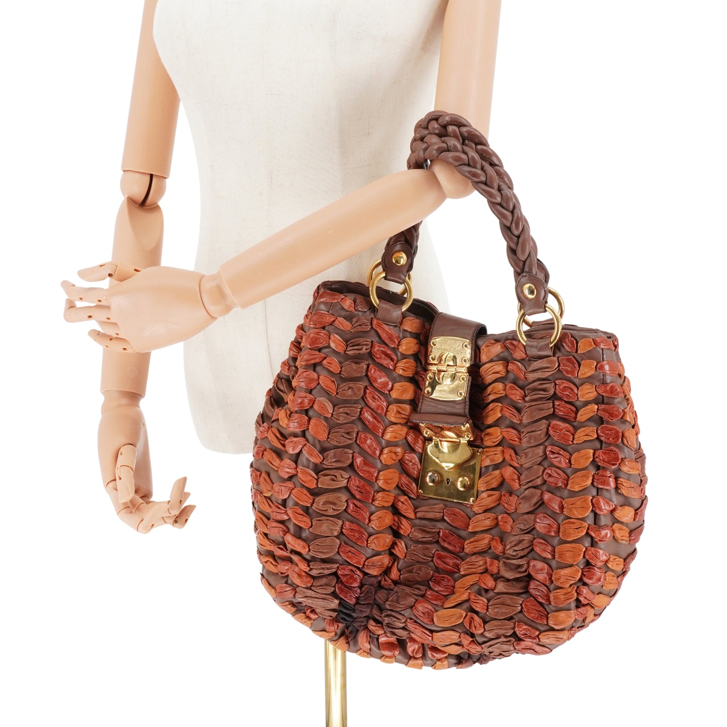 Bolsa Miu Miu woven shoulder bag