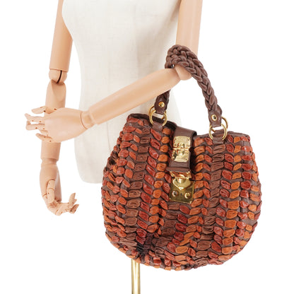 Bolsa Miu Miu woven shoulder bag