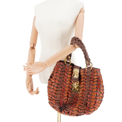 Bolsa Miu Miu woven shoulder bag