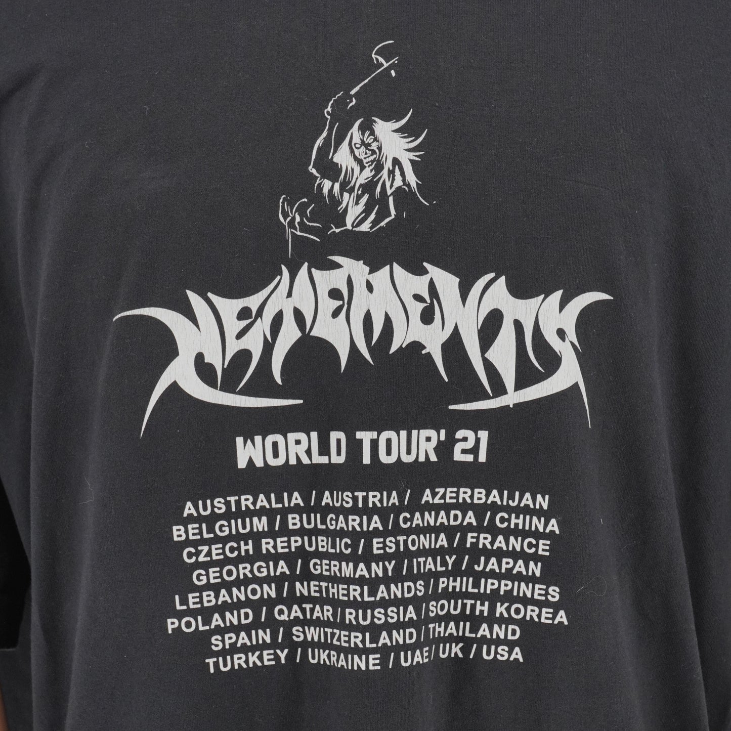Playera Vetements World Tour  21