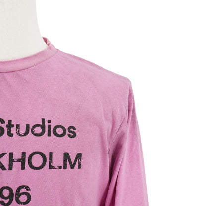 Acne Studios Playera Dirty Pink Manga Larga
