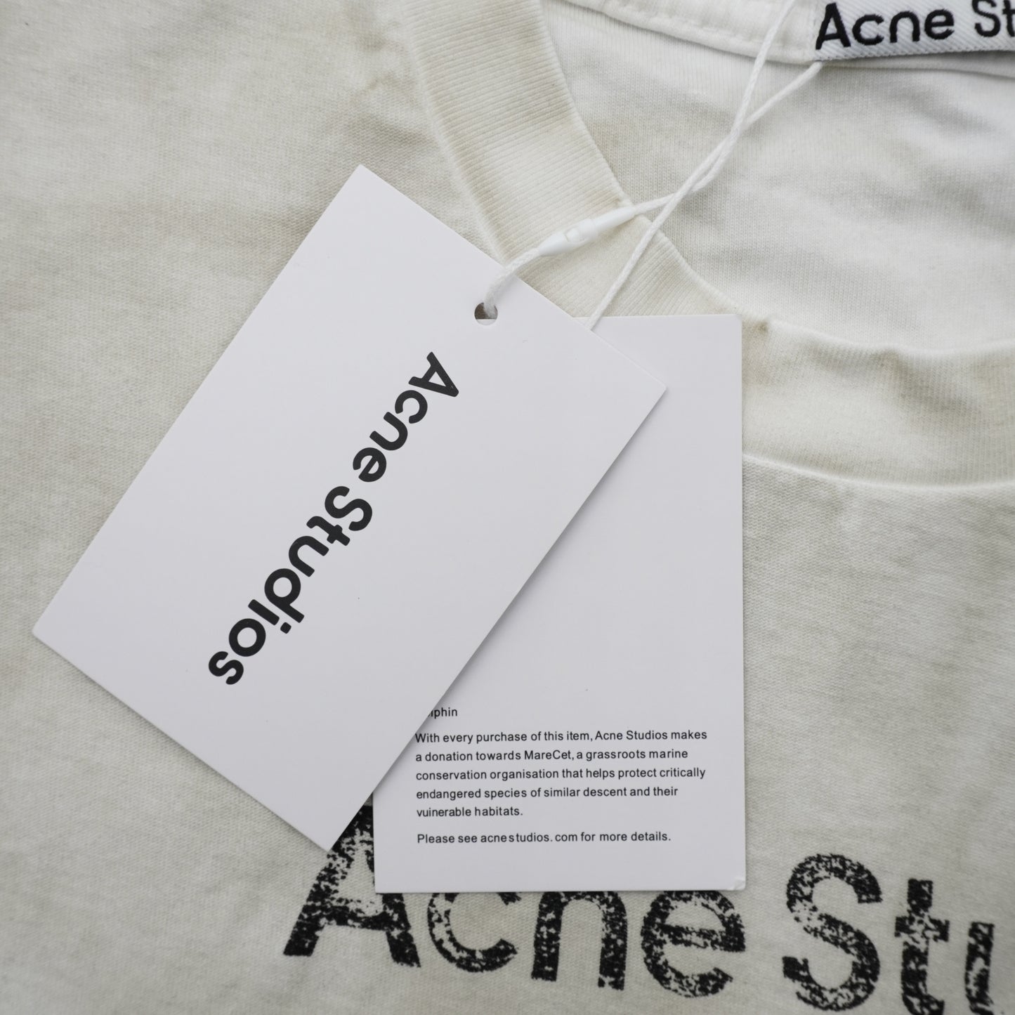 Playera Acne Studios 1996 Dirty Blanca