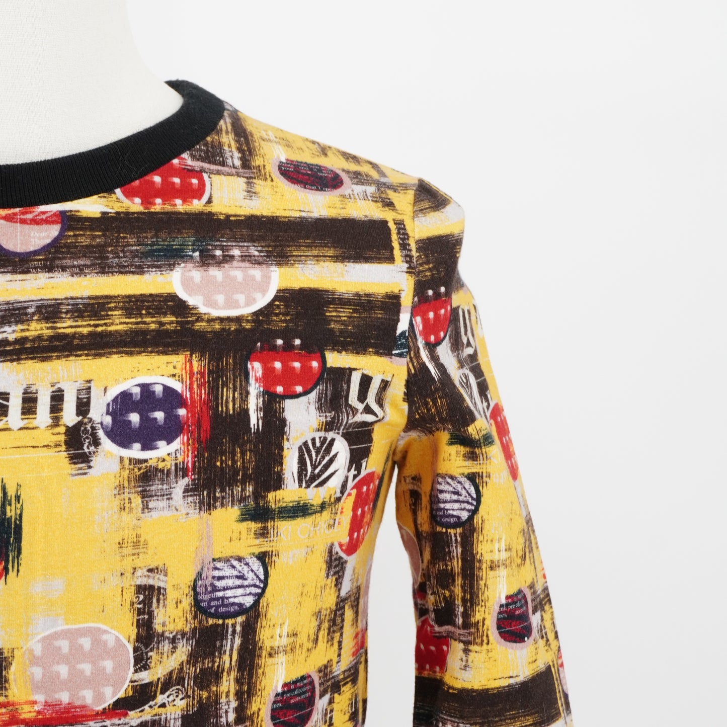 Top John Galliano Long Sleeve Circle Print