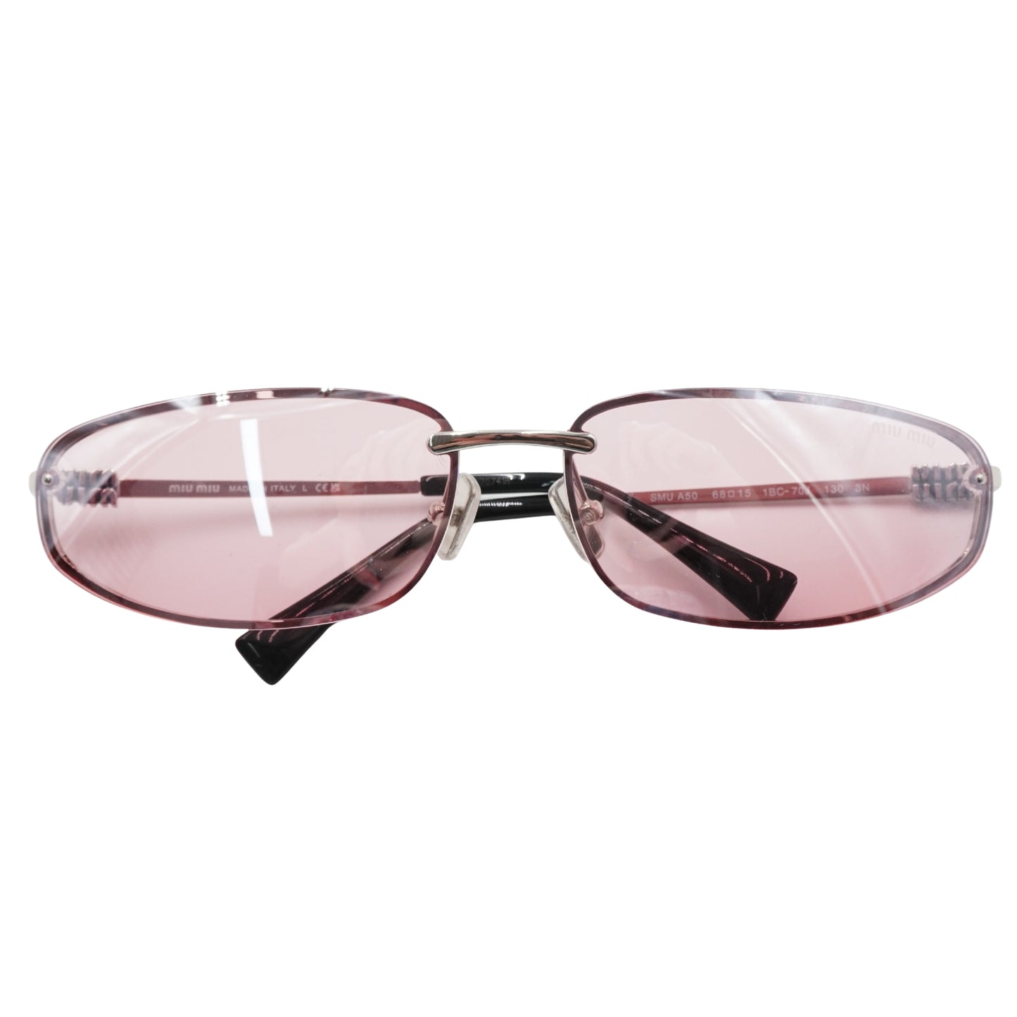 Lentes Miu Miu Oval Rosa Rosa