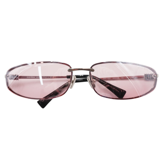 Lentes Miu Miu Oval Rosa Rosa