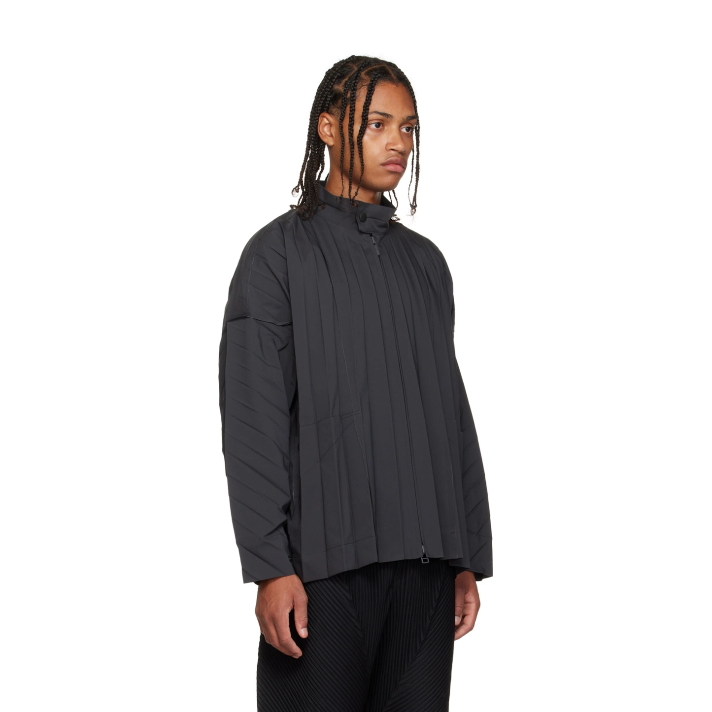 Chamarra Issey Miyake Pleated Zip Up