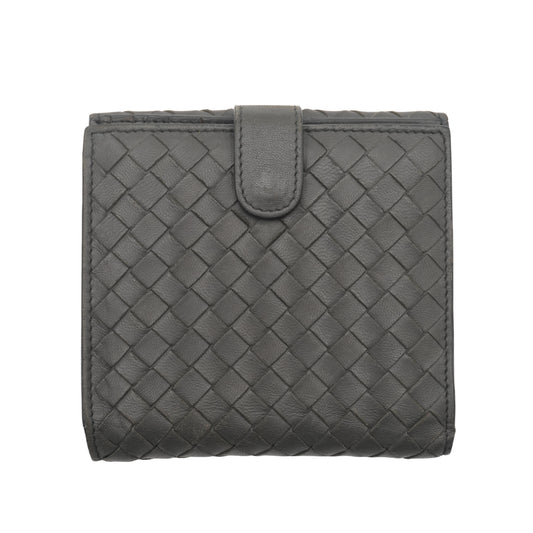 Cartera Bottega Veneta Intrecciato Bifold Grey