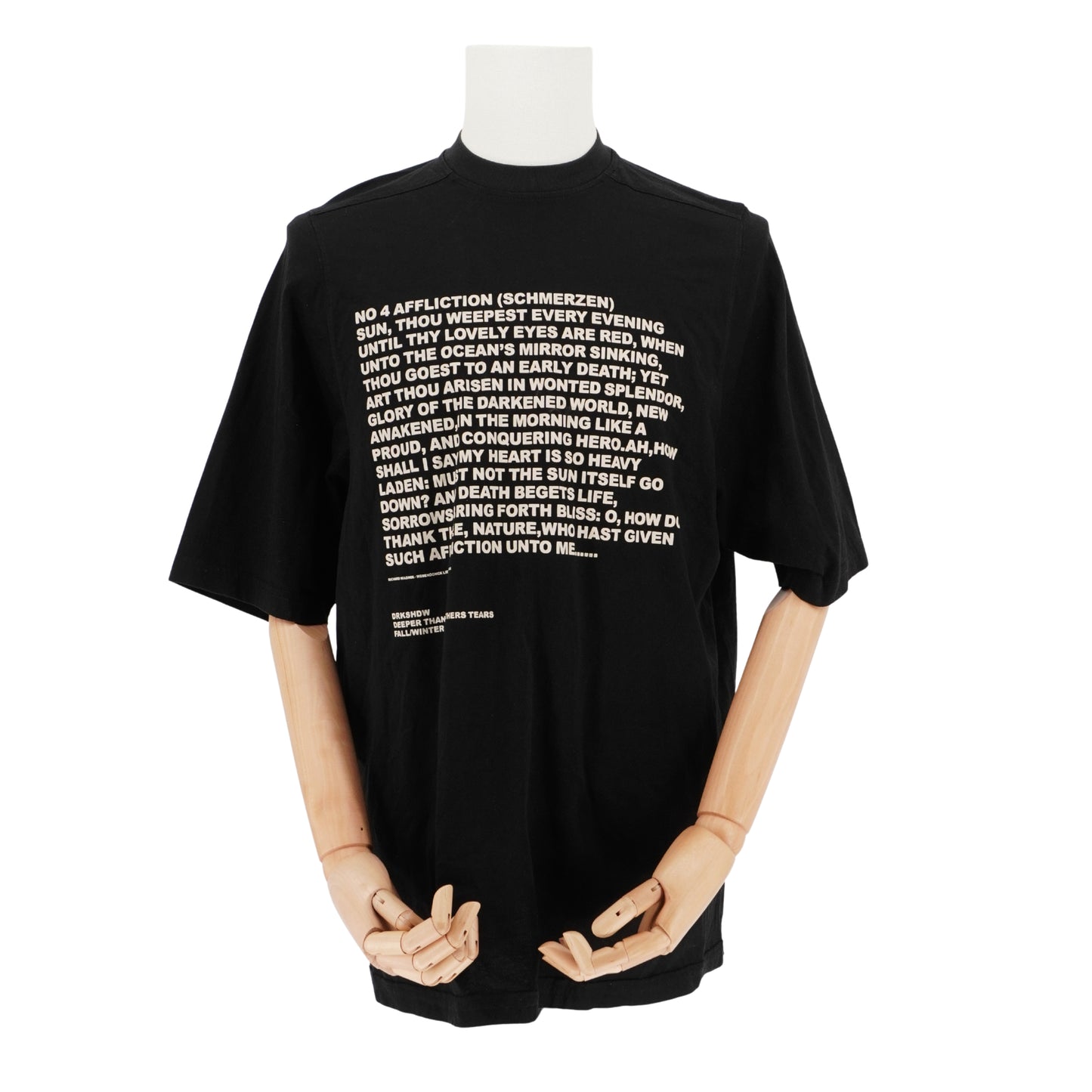 Playera Rick Owens Manga Corta no. 4 Affliction