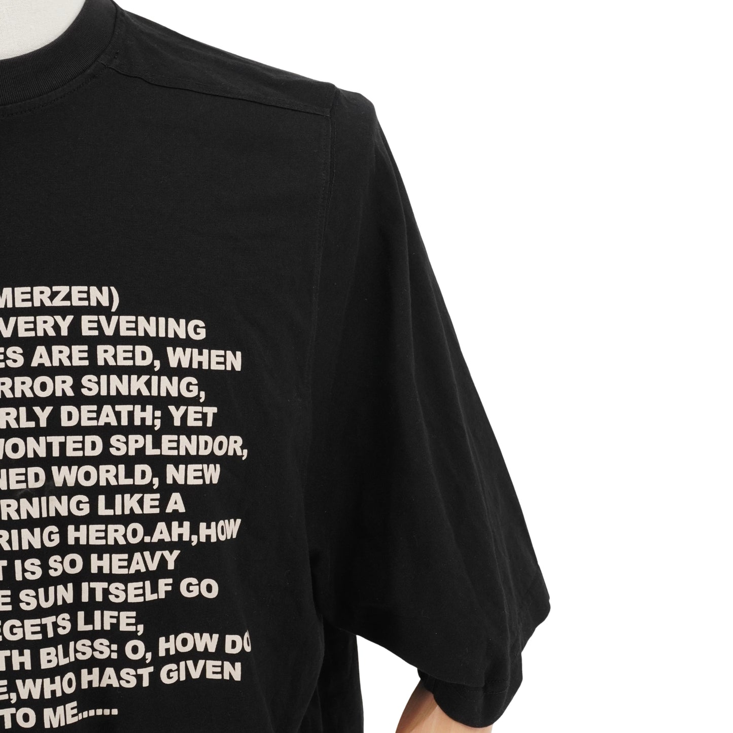 Playera Rick Owens Manga Corta no. 4 Affliction