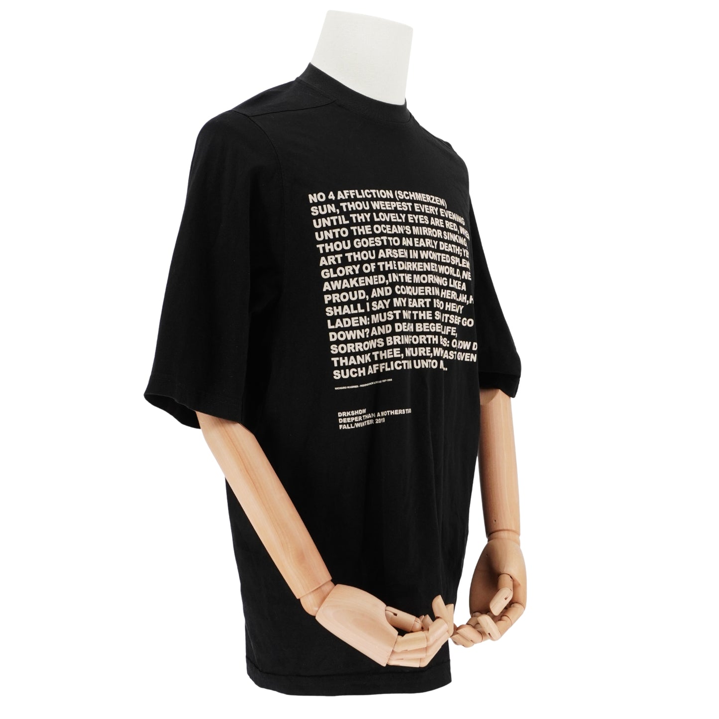 Playera Rick Owens Manga Corta no. 4 Affliction