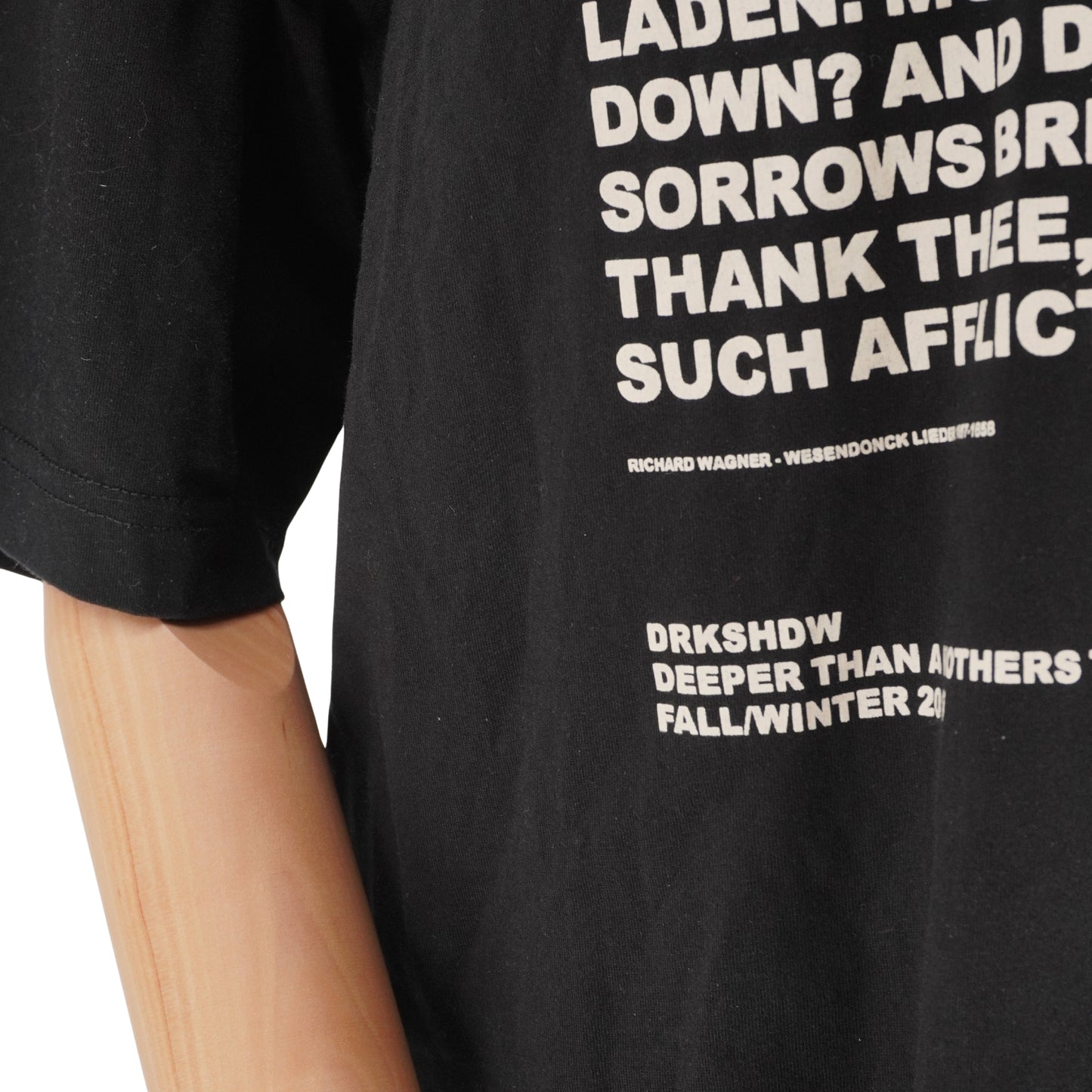 Playera Rick Owens Manga Corta no. 4 Affliction