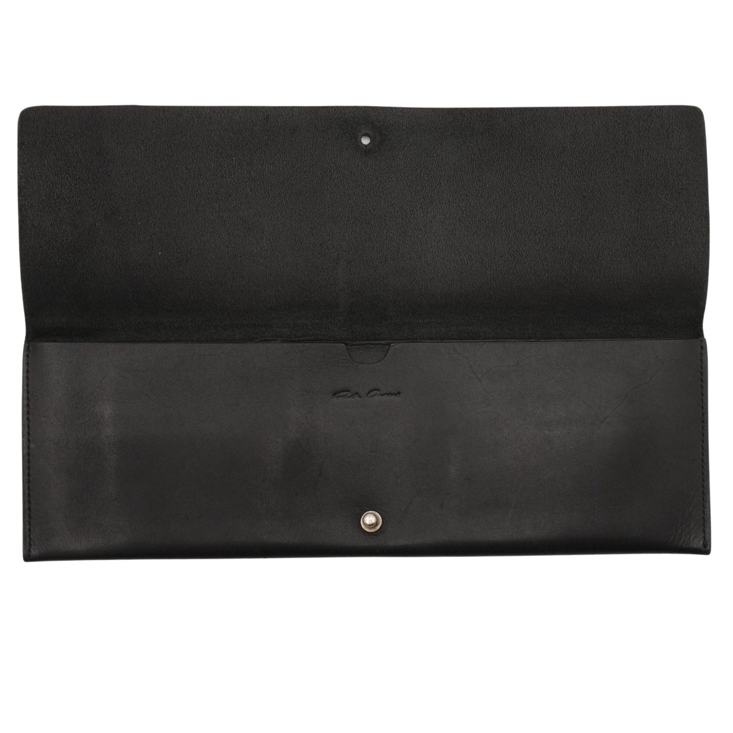 Bolsa Rick Owens Ticket Holder Leather Wallet