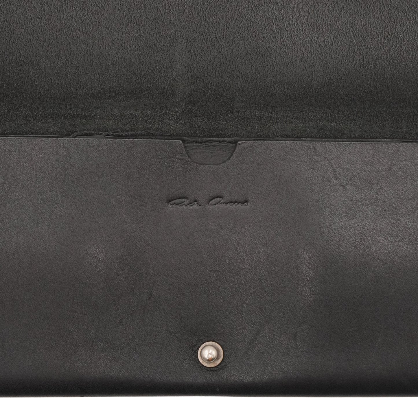 Bolsa Rick Owens Ticket Holder Leather Wallet