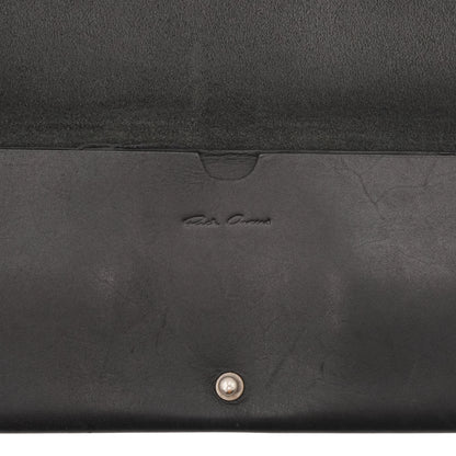 Bolsa Rick Owens Ticket Holder Leather Wallet
