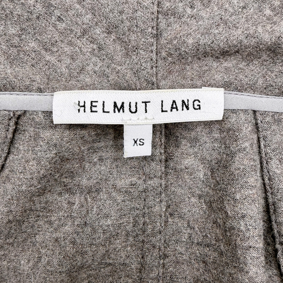 Chamarra Helmut Lang Wool Leather Trim Gris