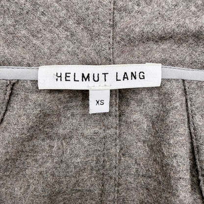 Chamarra Helmut Lang Wool Leather Trim Gris