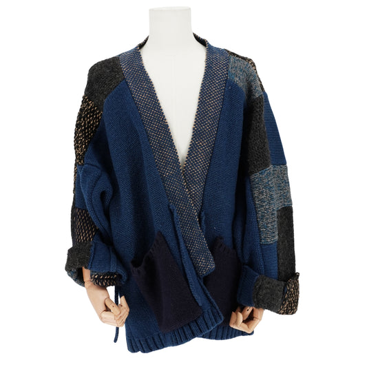 Cardigan Kapital 5G Cotton Knit Patchwork