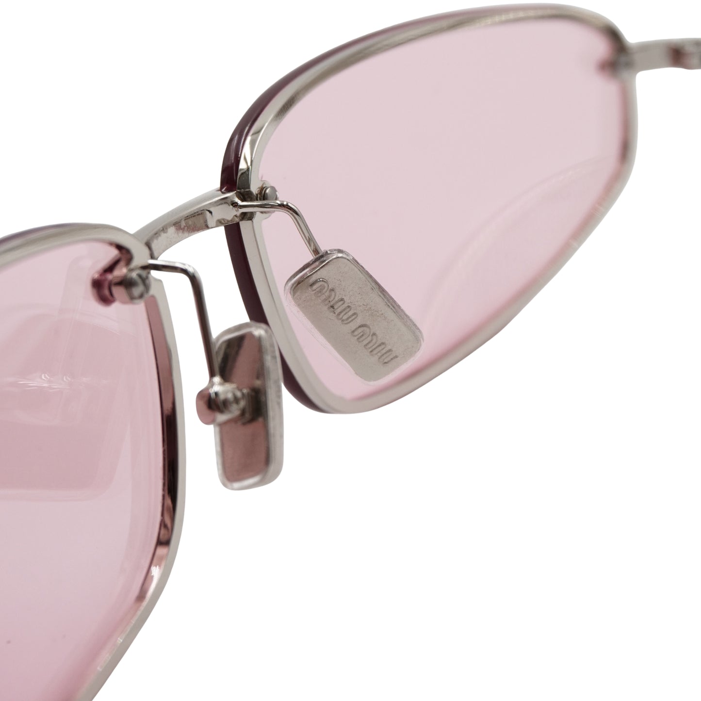 Lentes Miu Miu Oval Rosa Rosa