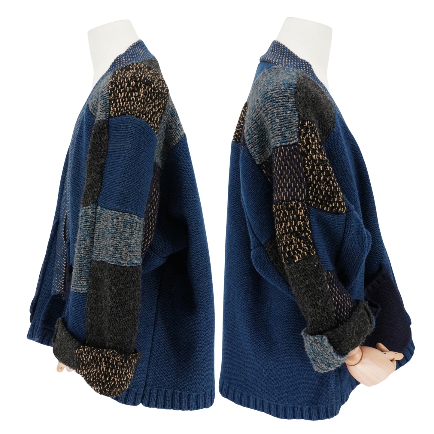 Cardigan Kapital 5G Cotton Knit Patchwork