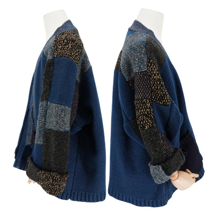 Cardigan Kapital 5G Cotton Knit Patchwork